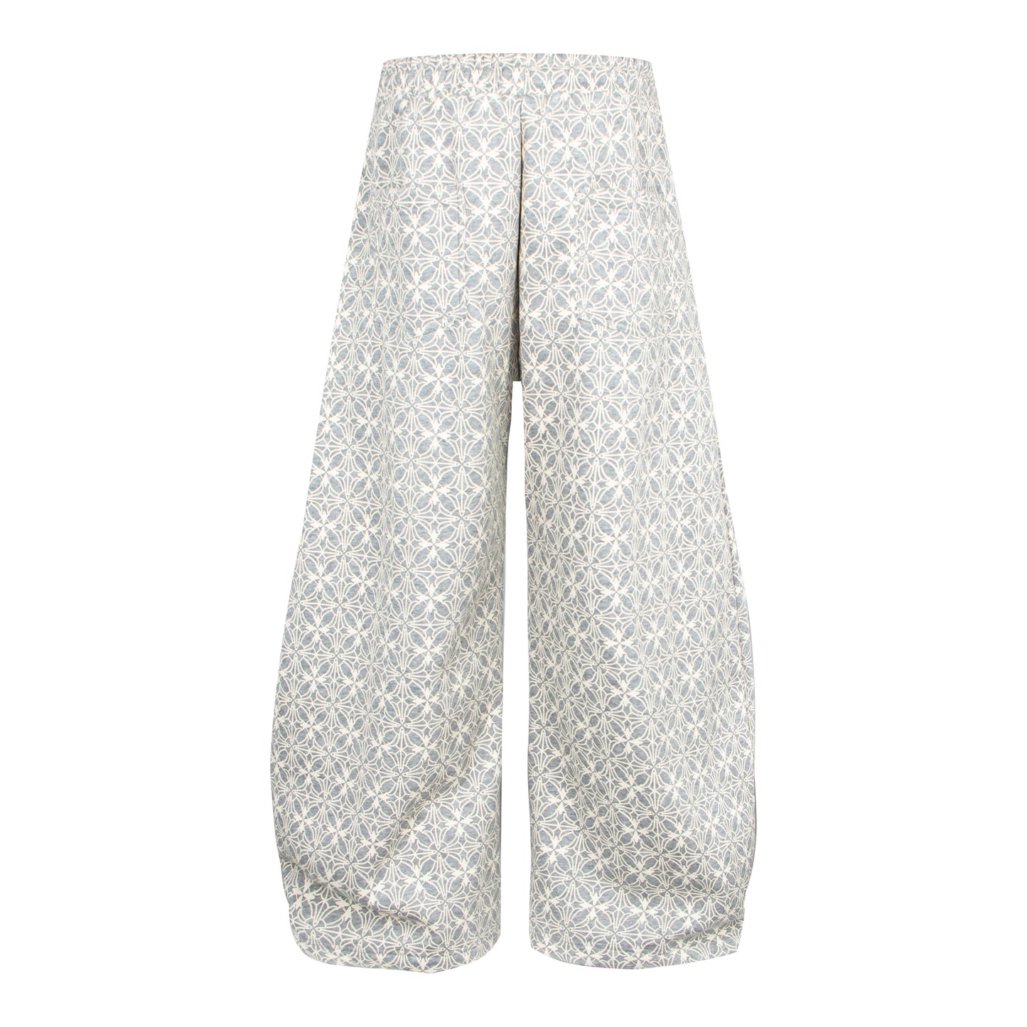 CapCabin All-Over Pattern Graphic Wide-Leg Pants