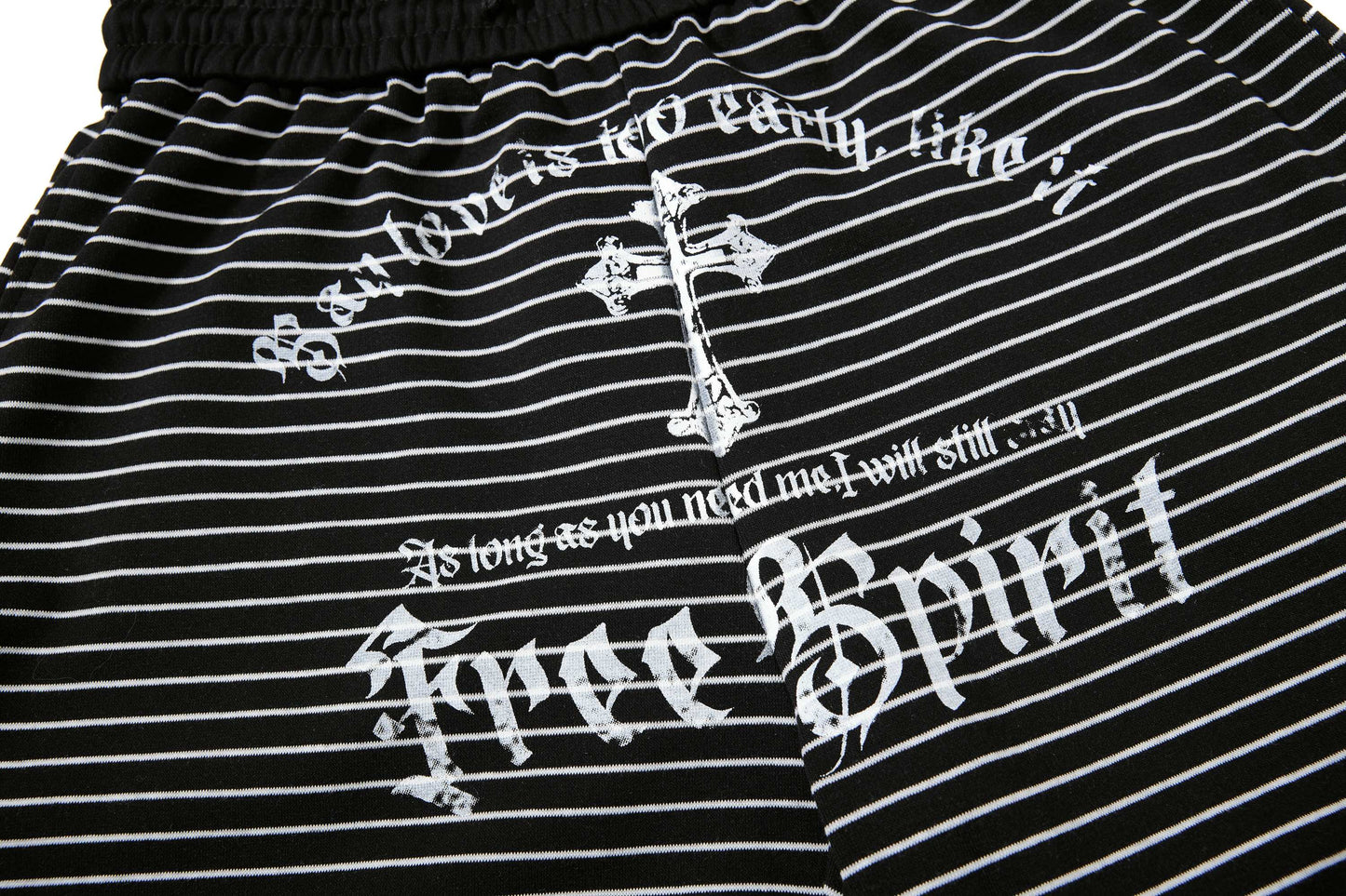 CapCabin “Striped Gothic Draped Pants”