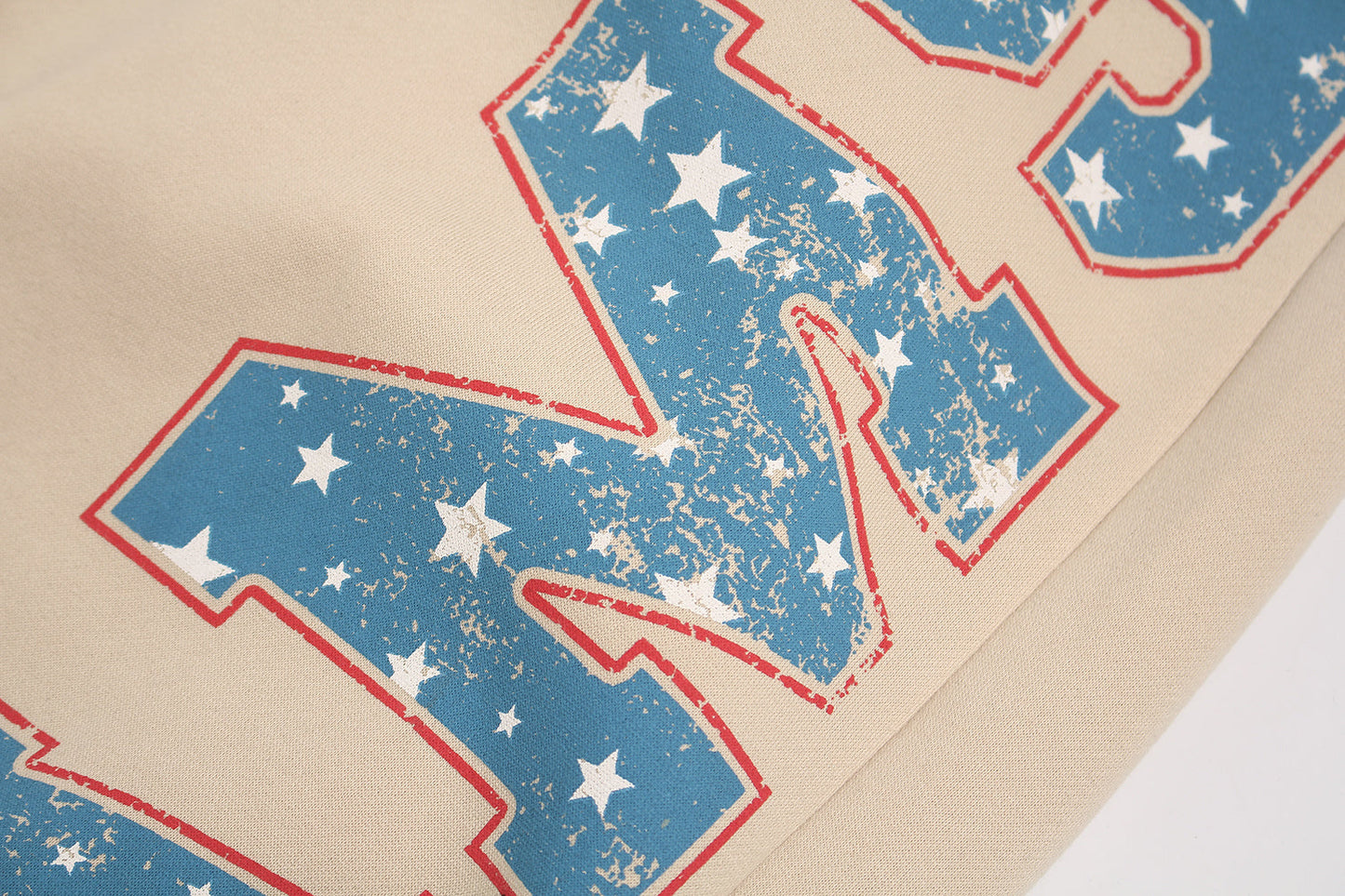 CapCabin Fleece-Lined Retro Letter Wide-Leg Sweatpants