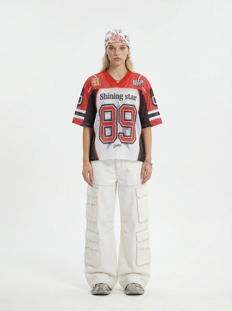 CapCabin “Shining Star 89” Mesh Jersey T-Shirt