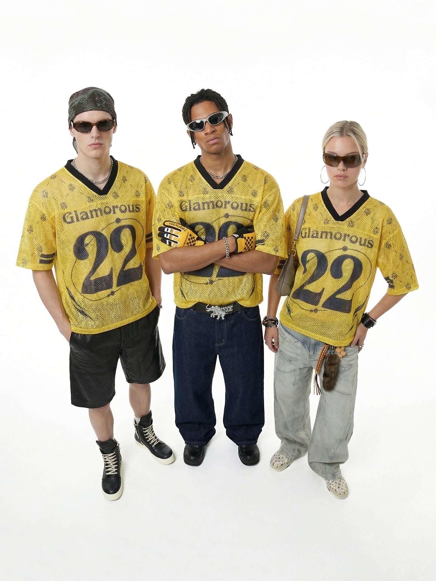 CapCabin “Glamorous 22” Mesh Jersey T-Shirt