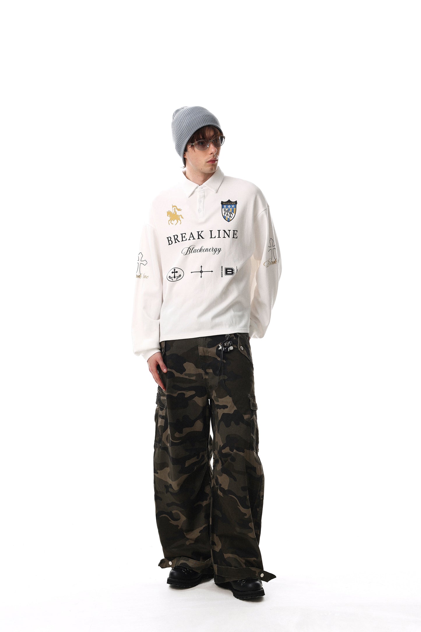 CapCabin Break Line Graphic Polo