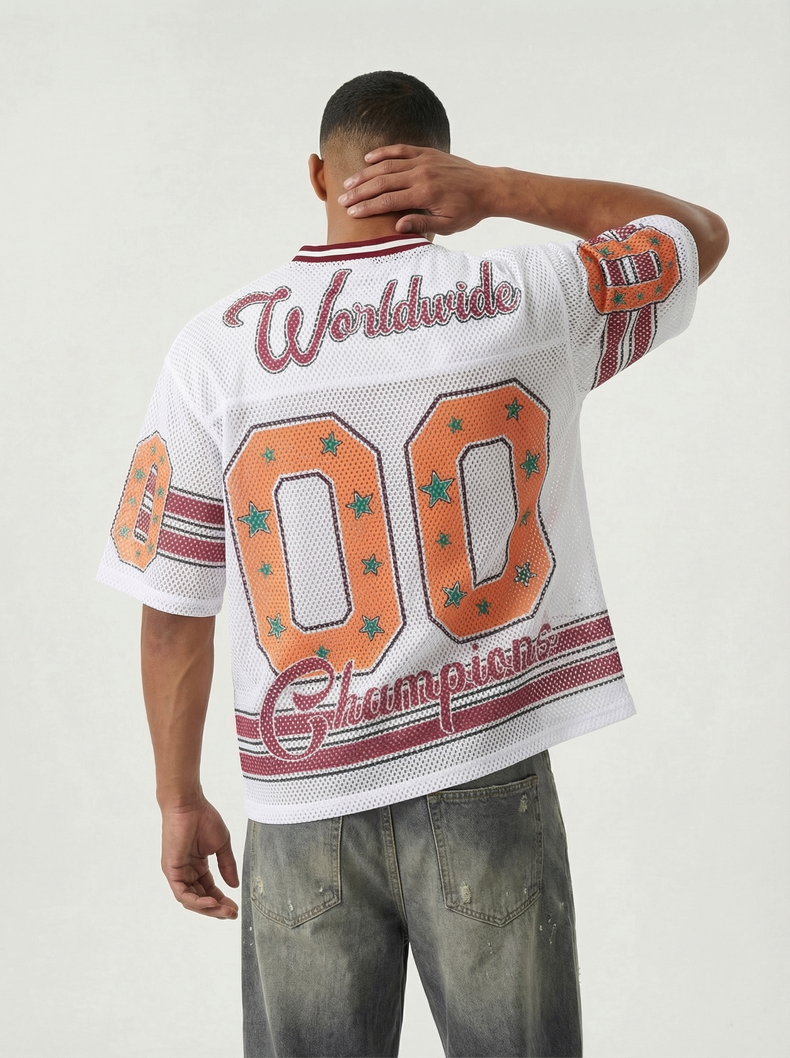 CapCabin “Champions 00” Mesh Jersey T-Shirt