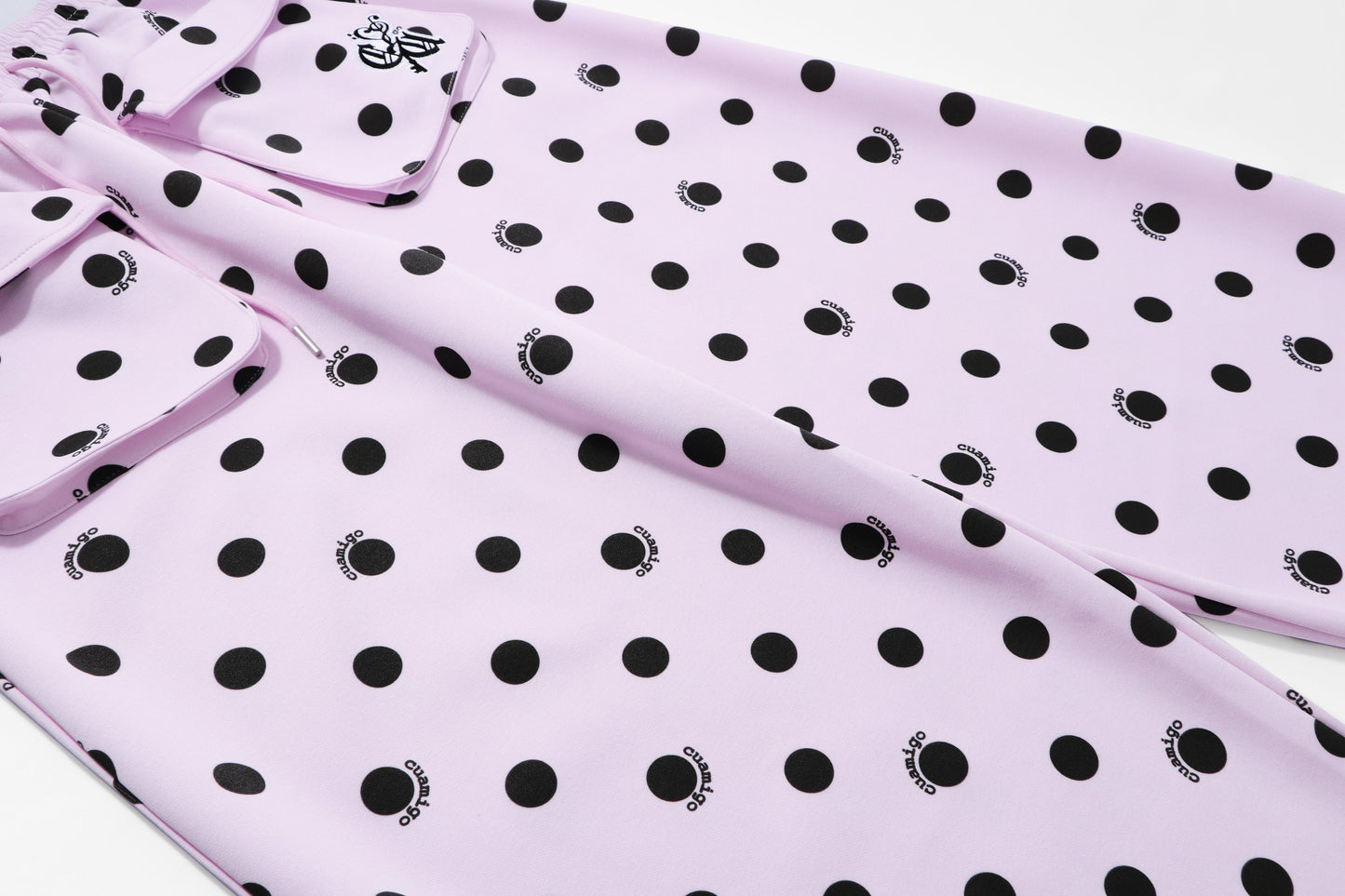 CapCabin “Polka Cargo” Wide-Leg Pants