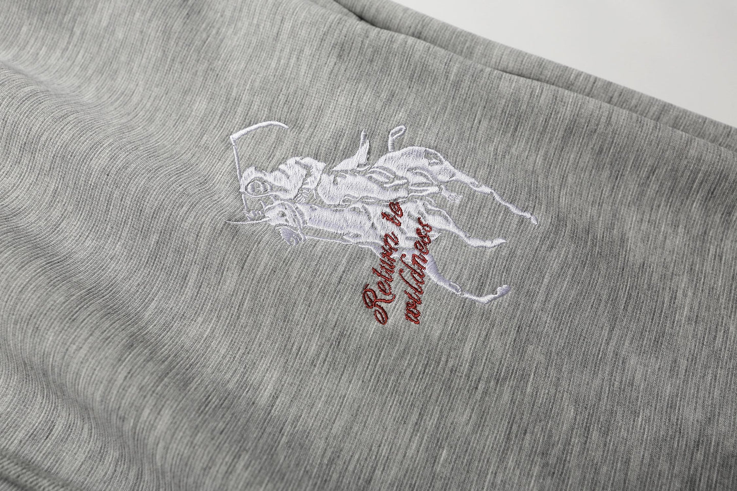CapCabin Star Embroidery Wide-Leg Sweatpants