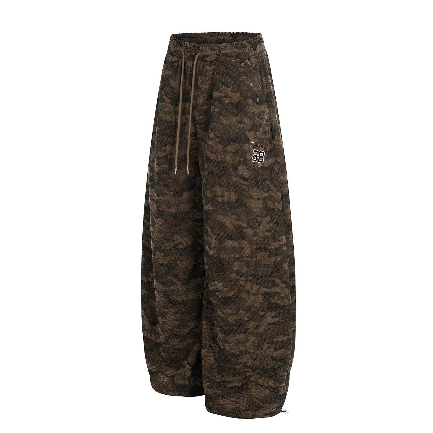 CapCabin Vintage Camo Wide-Leg Sweatpants