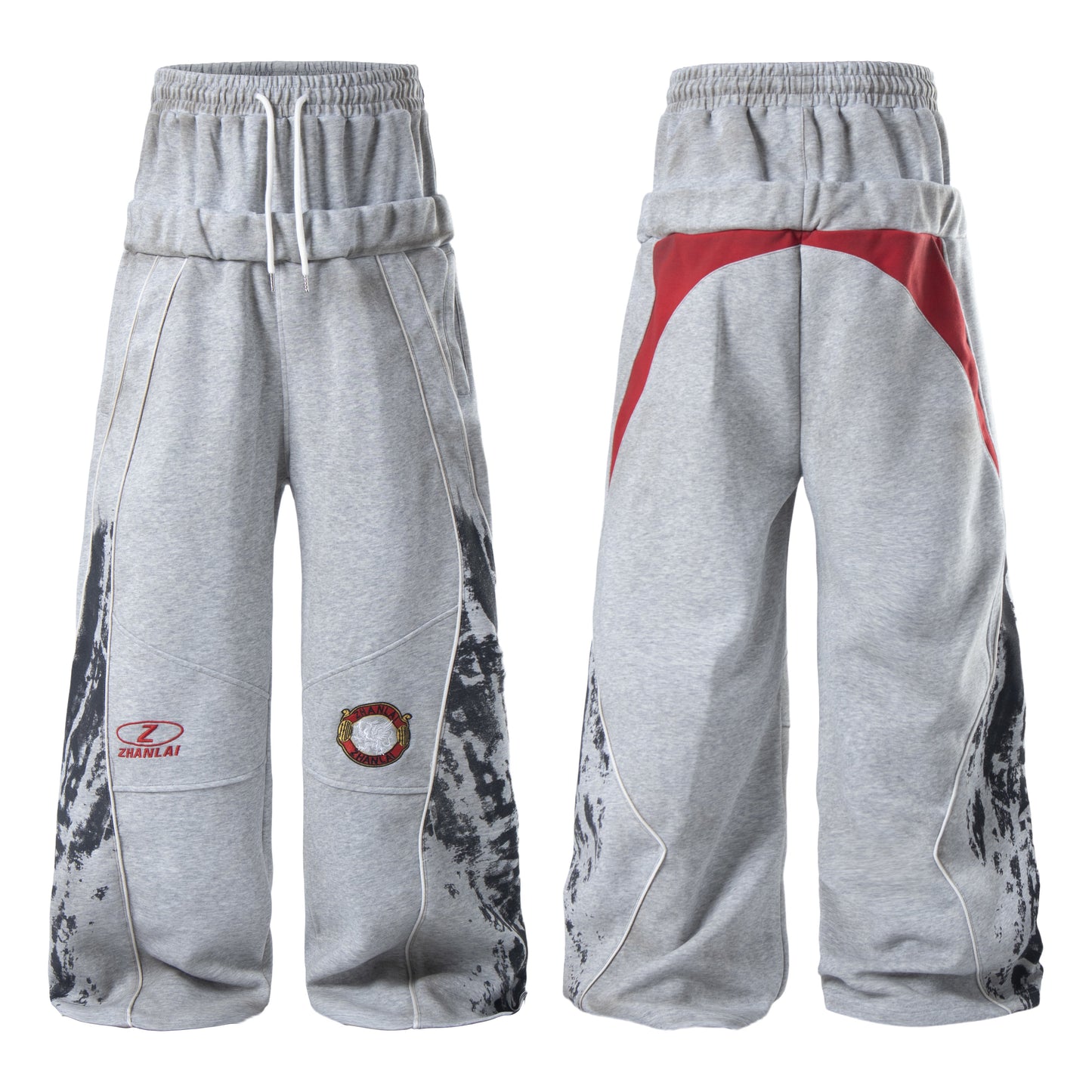 CapCabin Tech Panel Wide-Leg Sweatpants