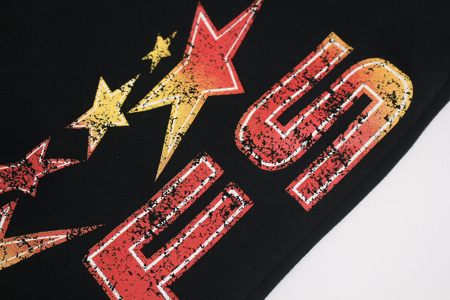 CapCabin Fleece-Lined Glitter Star Wide-Leg Sweatpants