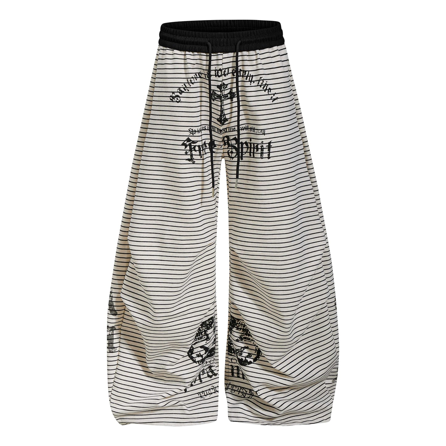 CapCabin “Striped Gothic Draped Pants”