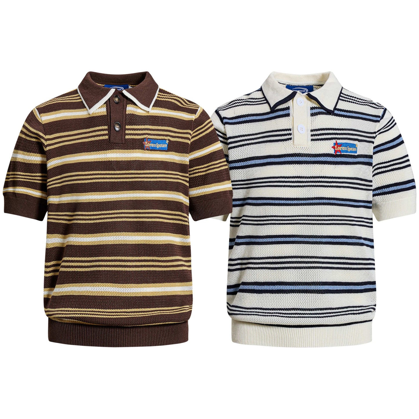 CapCabin “Retro Stripe Knit Polo”