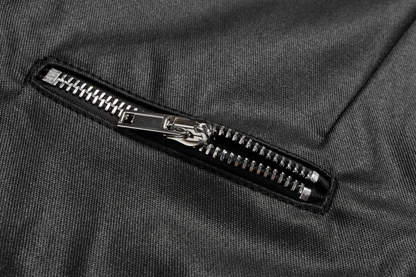 CapCabin Blade-Cut Zip Leather Pants