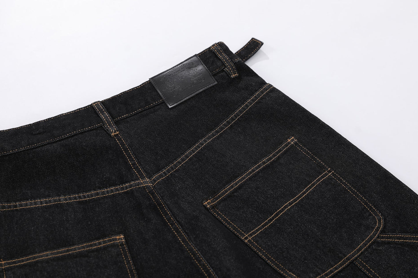 CapCabin “Raw Edge Denim Cargo Shorts”