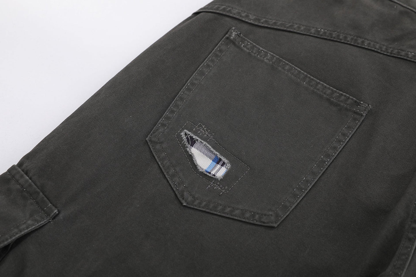 CapCabin “Distressed Utility Cargo Shorts”