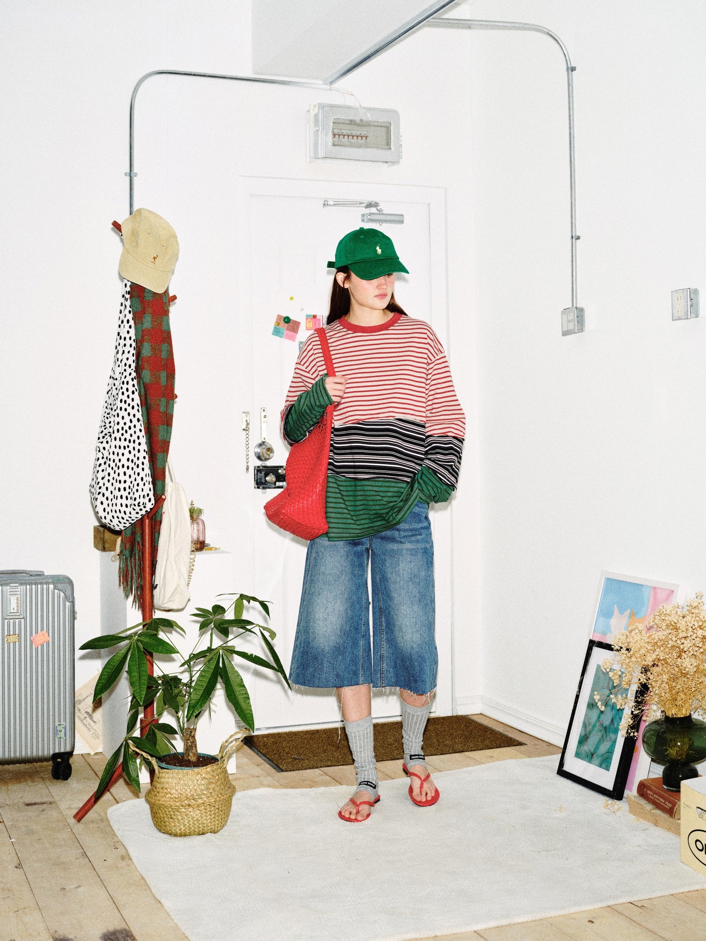 CapCabin Striped Long Sleeve Tee