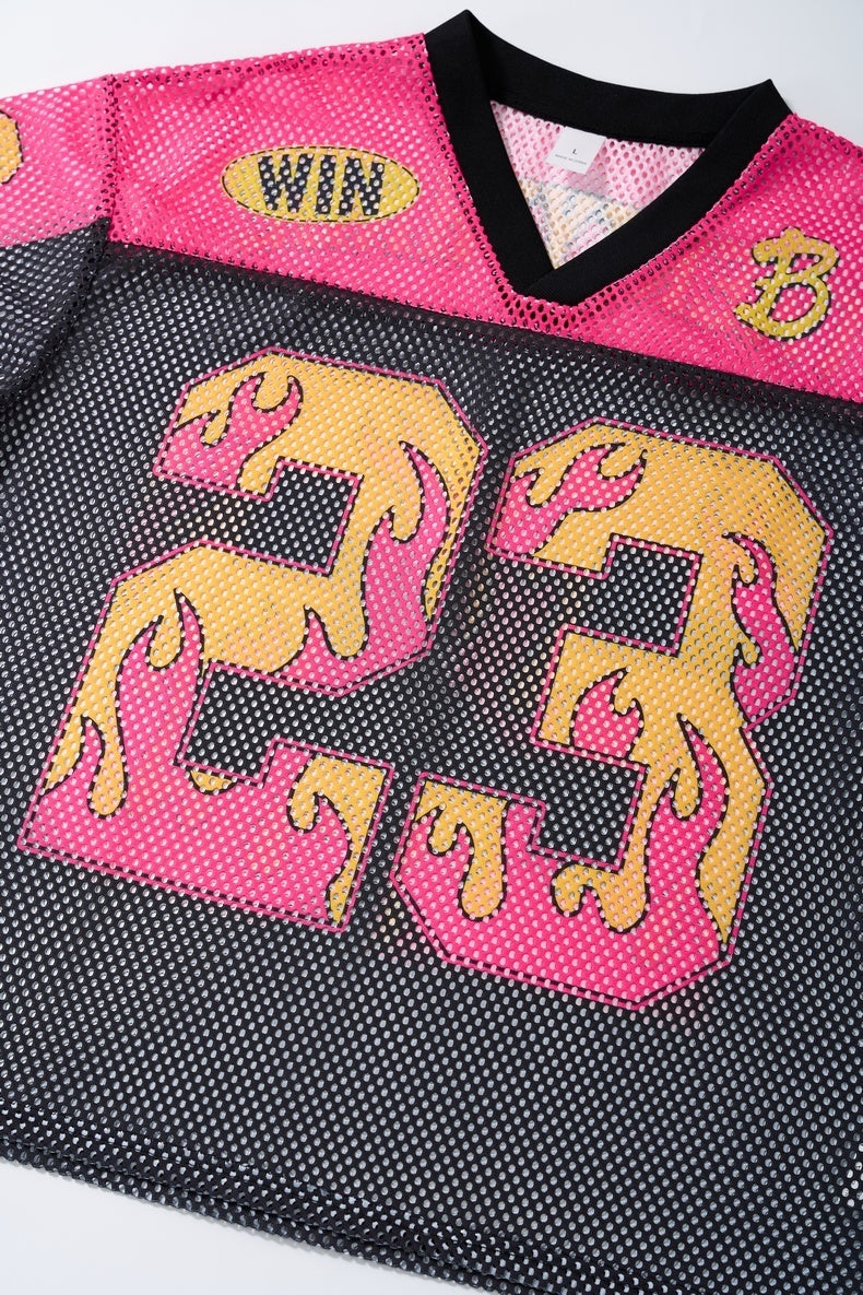 CapCabin “Flame 23” Mesh Jersey T-Shirt