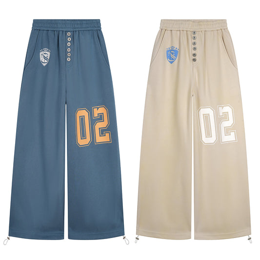 CapCabin Varsity Number Wide-Leg Pants