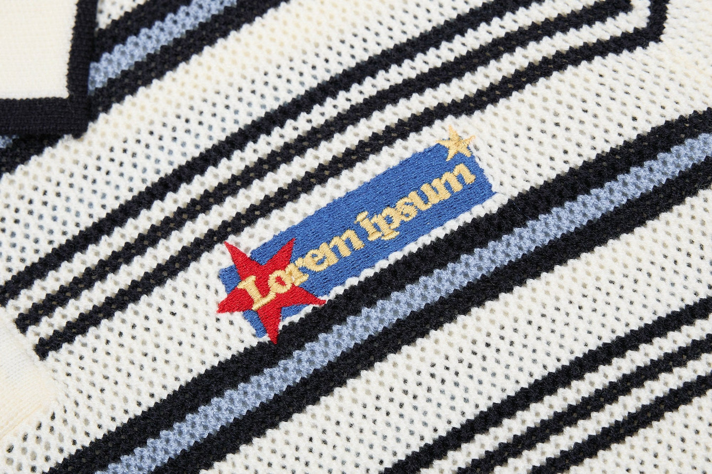 CapCabin “Retro Stripe Knit Polo”