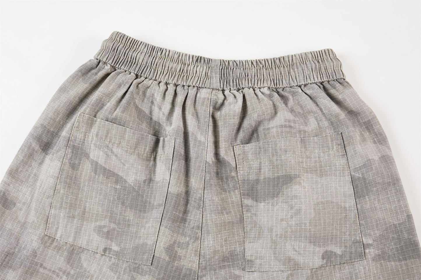 CapCabin Washed Camo Wide-Leg Pants