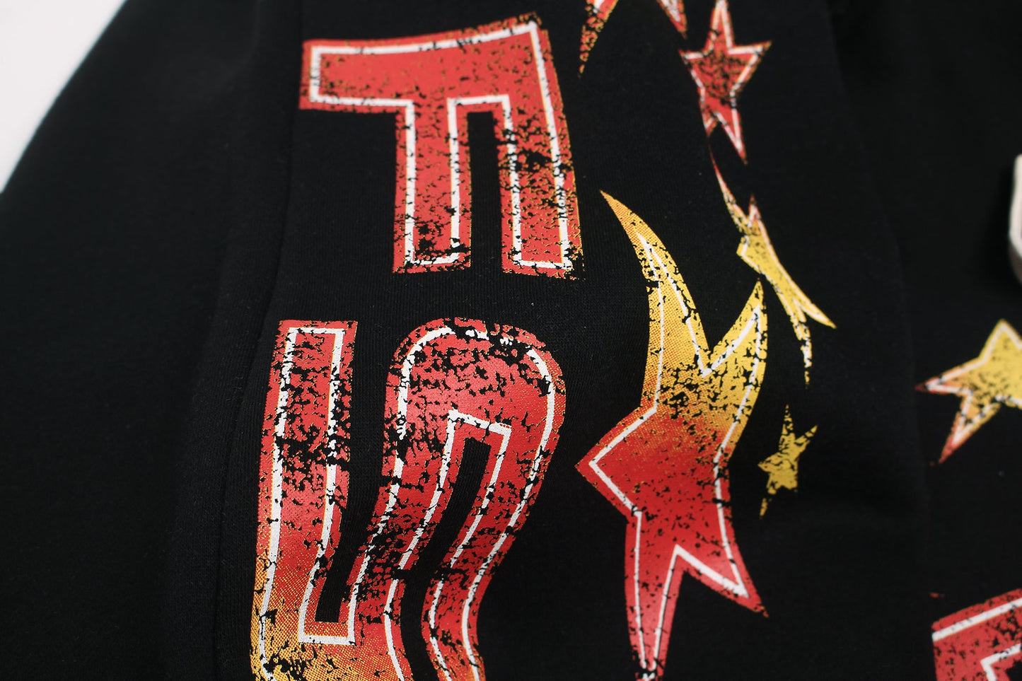 CapCabin Fleece-Lined Glitter Star Wide-Leg Sweatpants