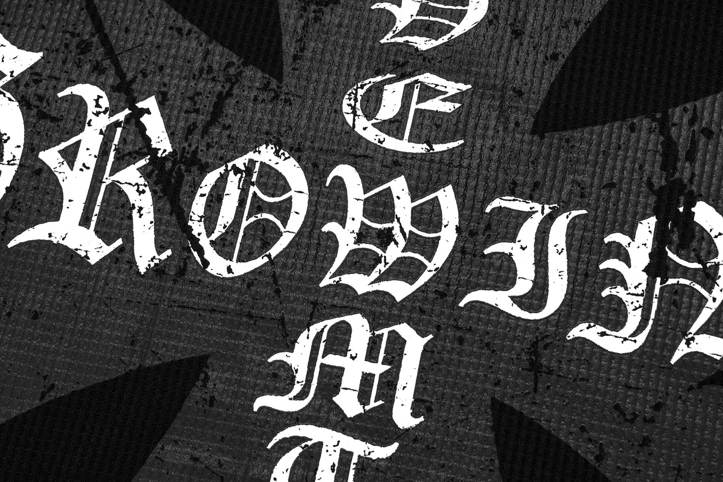 CapCabin Layered Gothic Cross Long Sleeve Tee