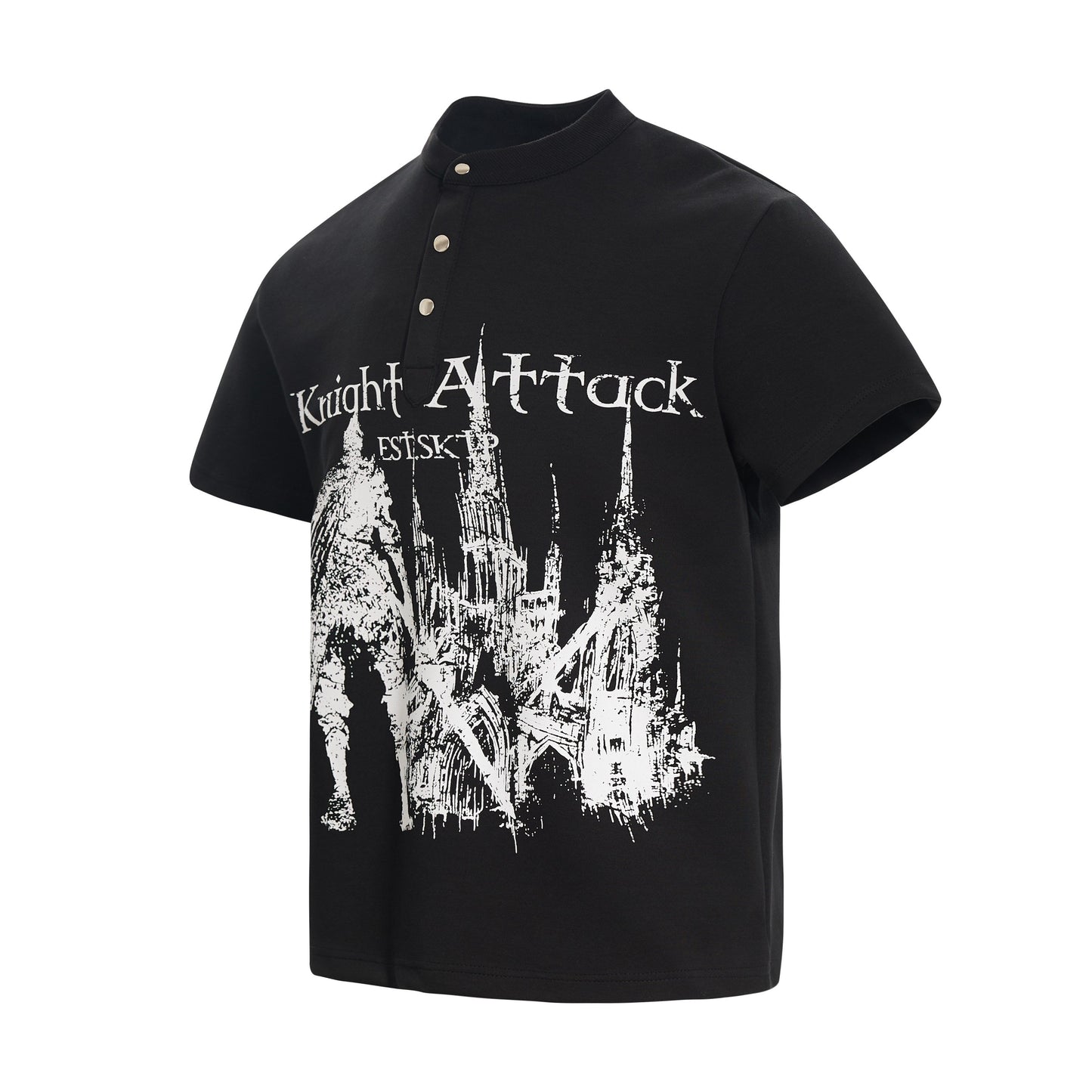 CapCabin “Knight Attack Graphic Polo Tee”