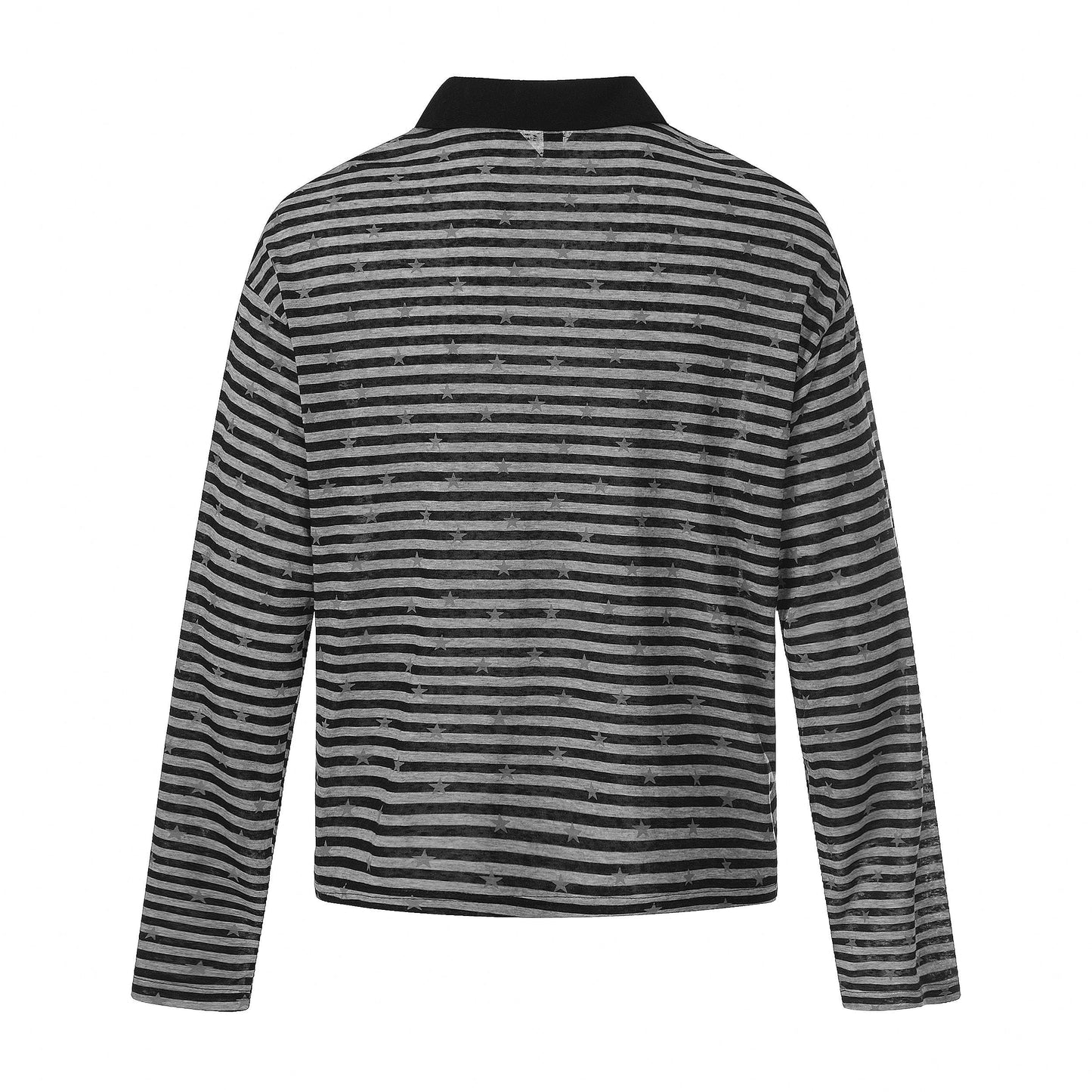 CapCabin “Star Stripe Long Sleeve Polo”