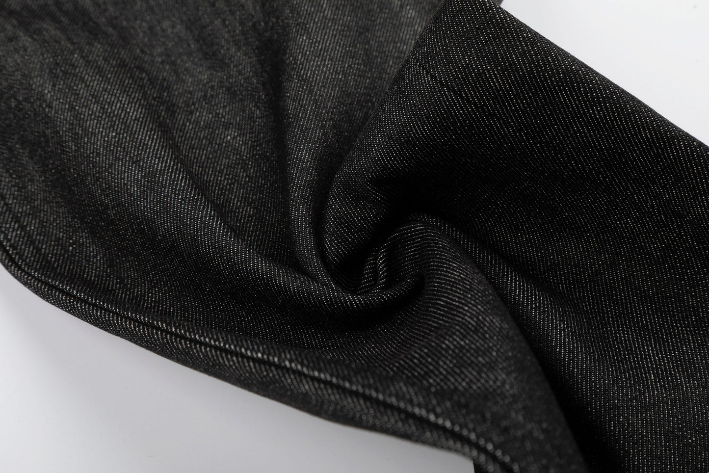 CapCabin “Black Raw Button Denim Jeans”