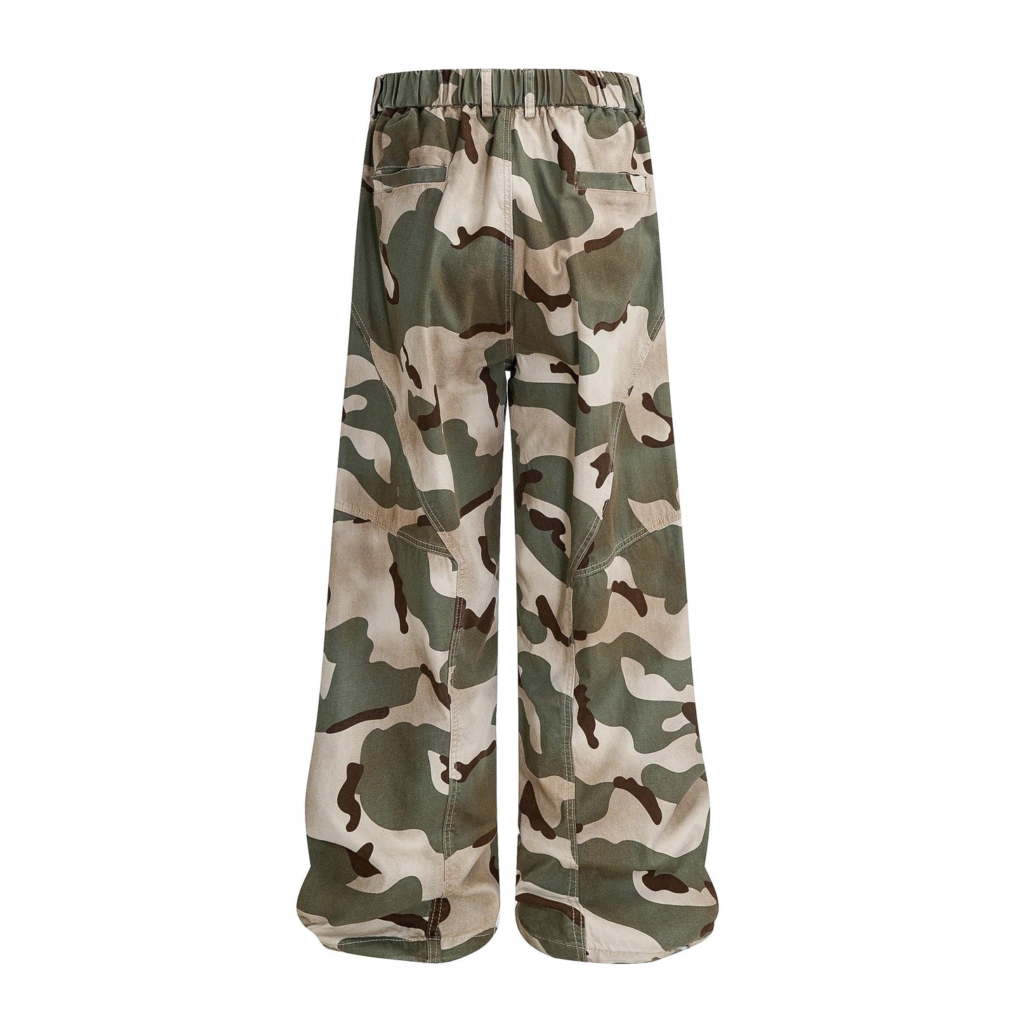 CapCabin “Urban Camo Wide-Leg Pants”