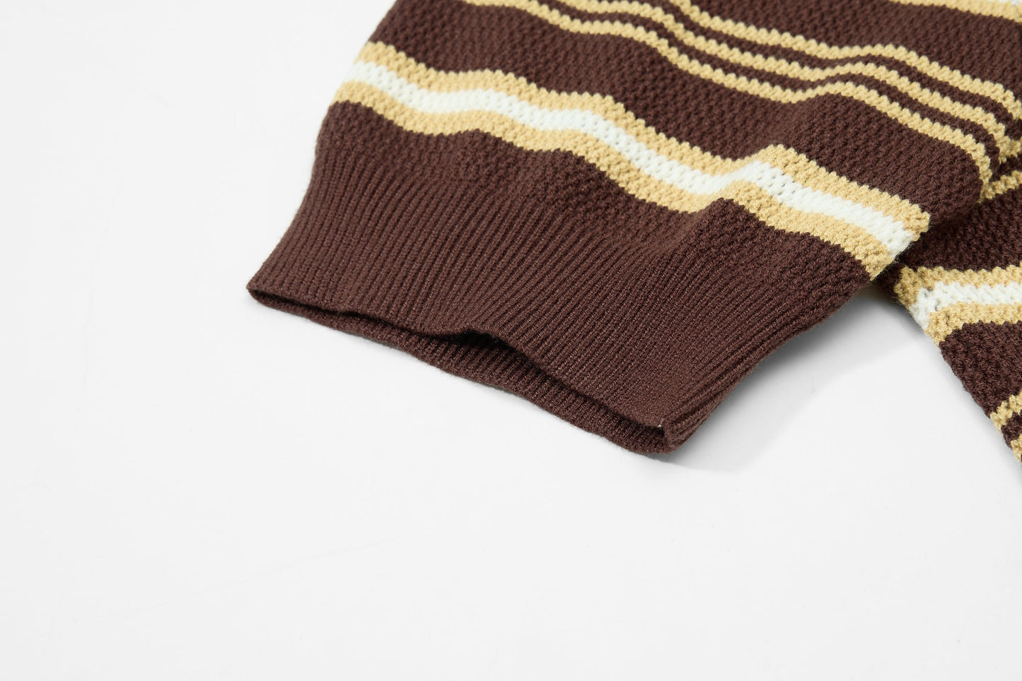 CapCabin “Retro Stripe Knit Polo”