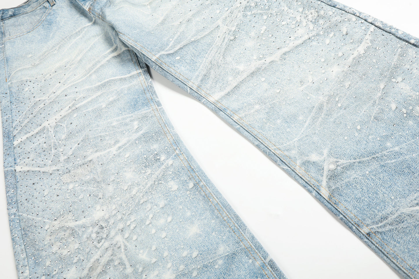 CapCabin Ice Web Wide-Leg Jeans