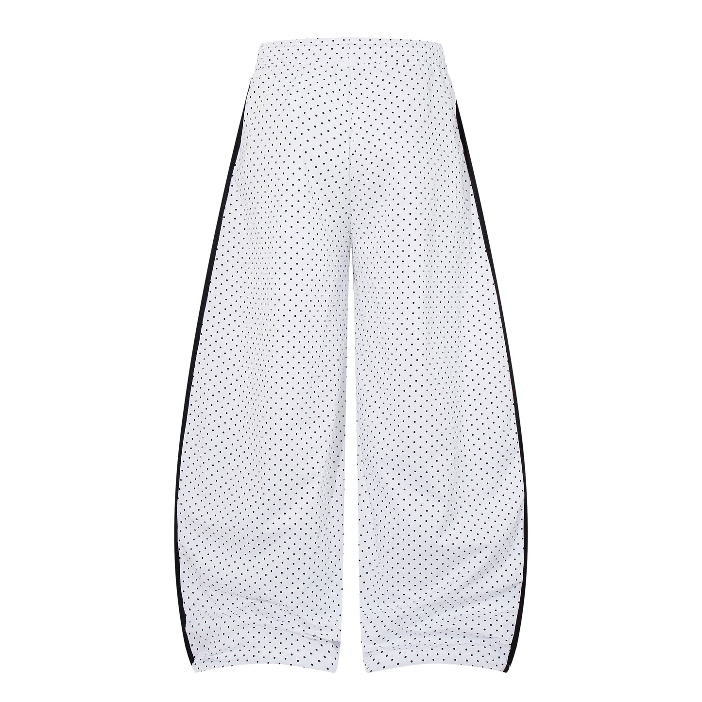 CapCabin “Polka Mesh Wide-Leg Pants”