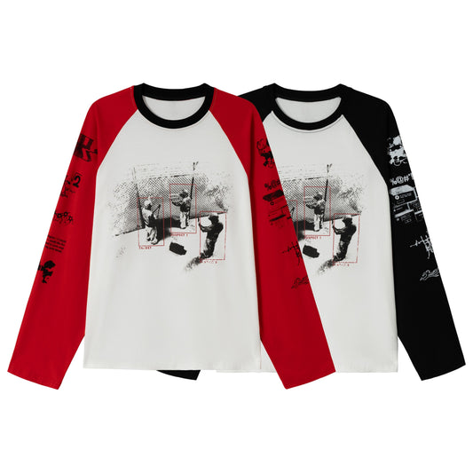 CapCabin Graphic Raglan Long-Sleeve T-Shirt