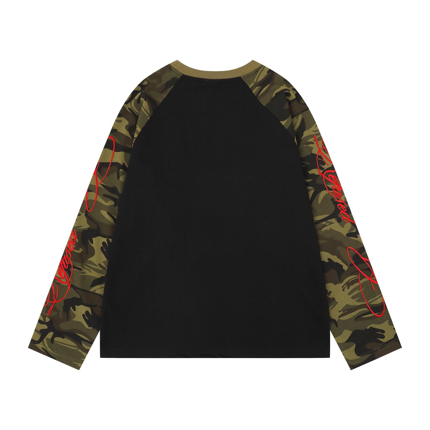 CapCabin Camo Sleeve Raglan Long Sleeve Tee