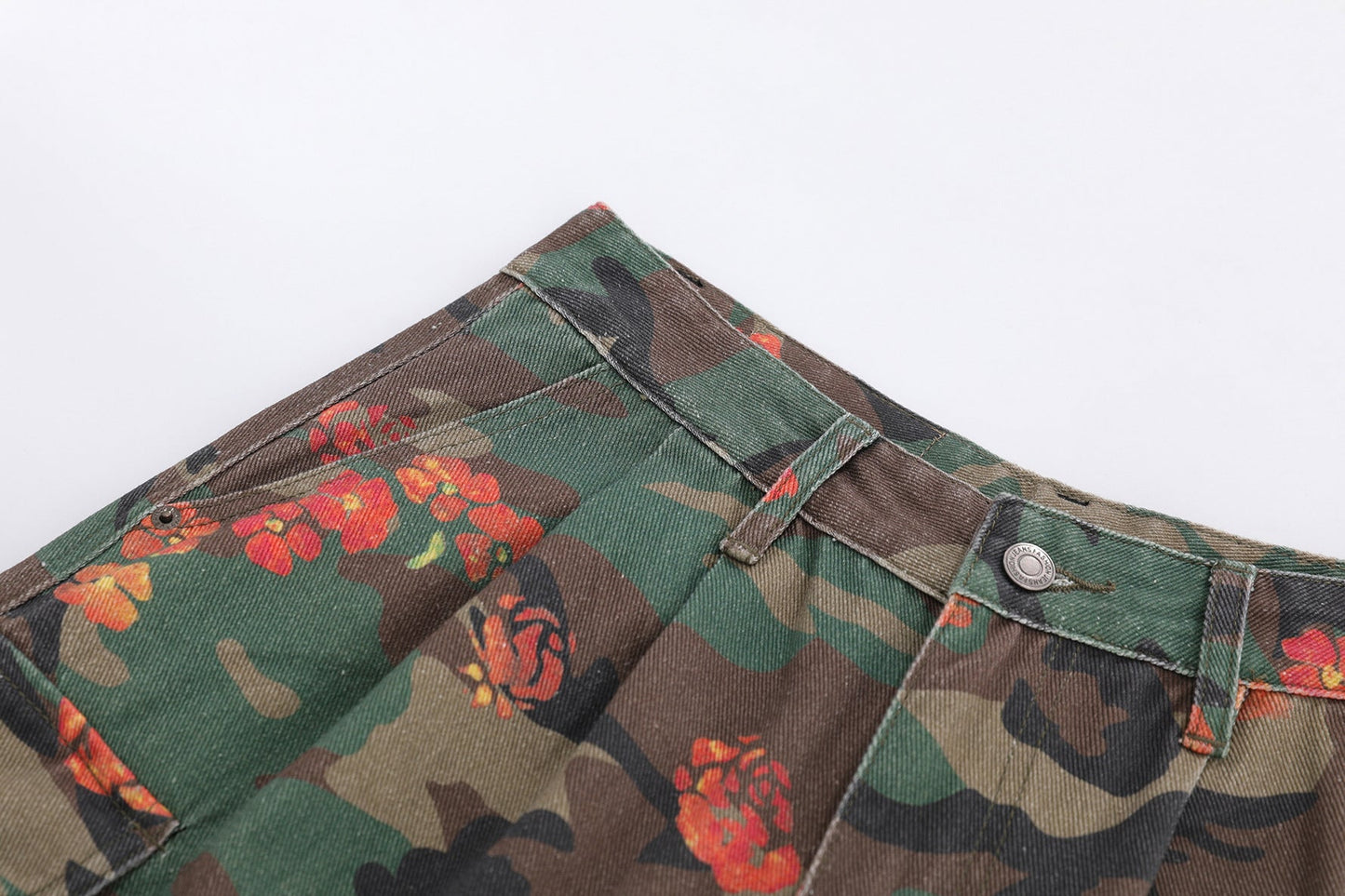 CapCabin “Floral Camo Cargo Shorts”