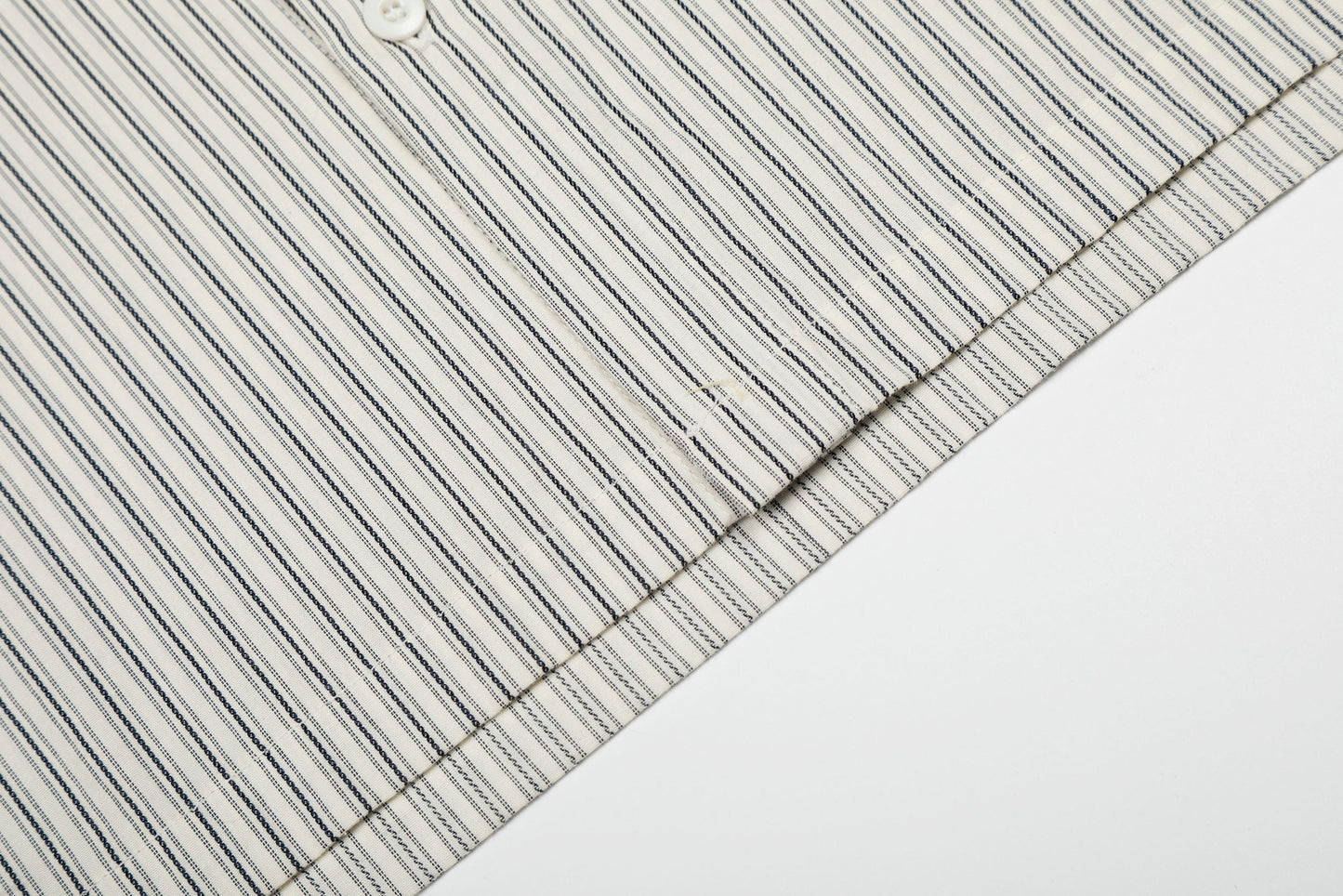 CapCabin “Pinstripe Patch Graphic Shirt”