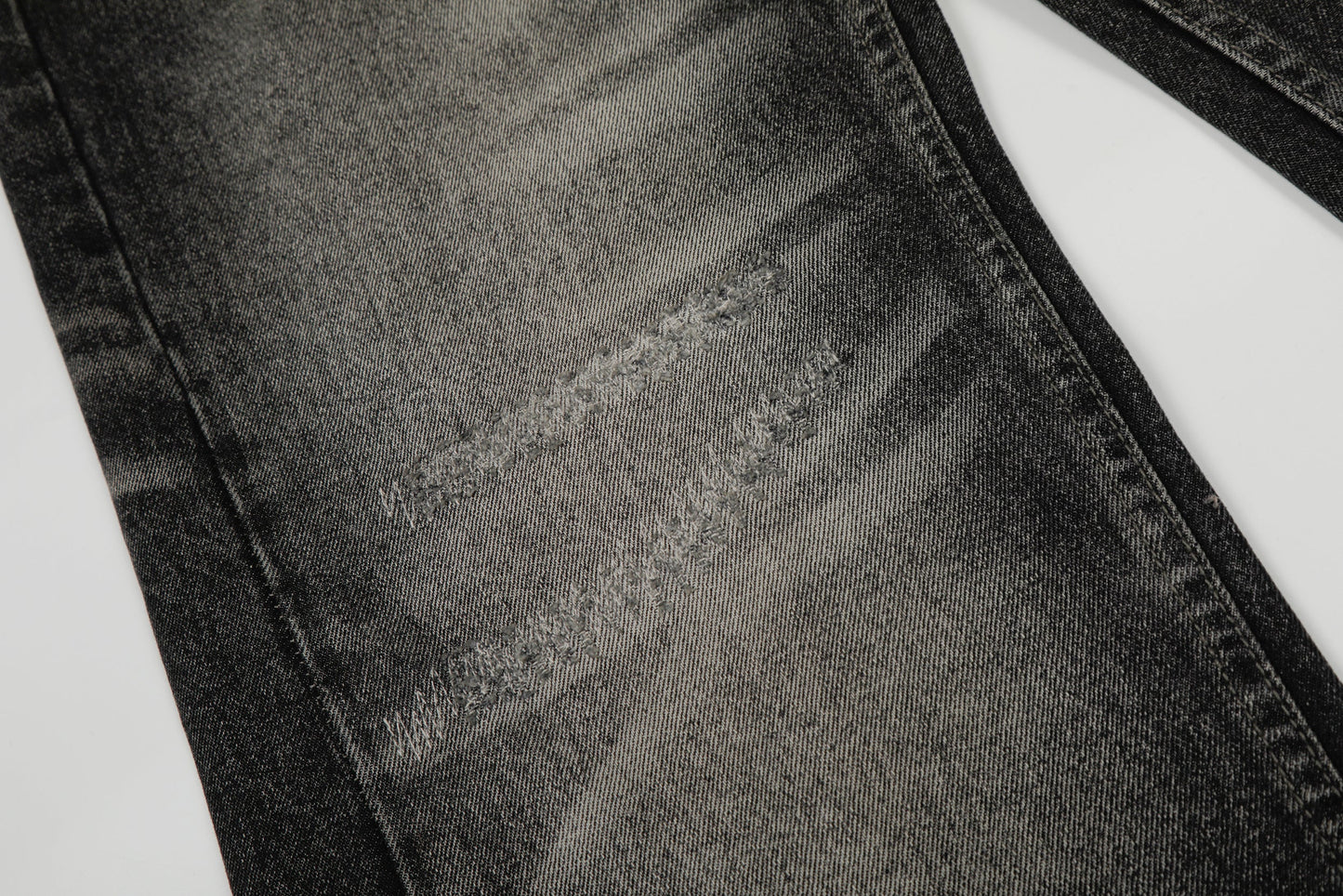 CapCabin Washed Distressed Denim Pants