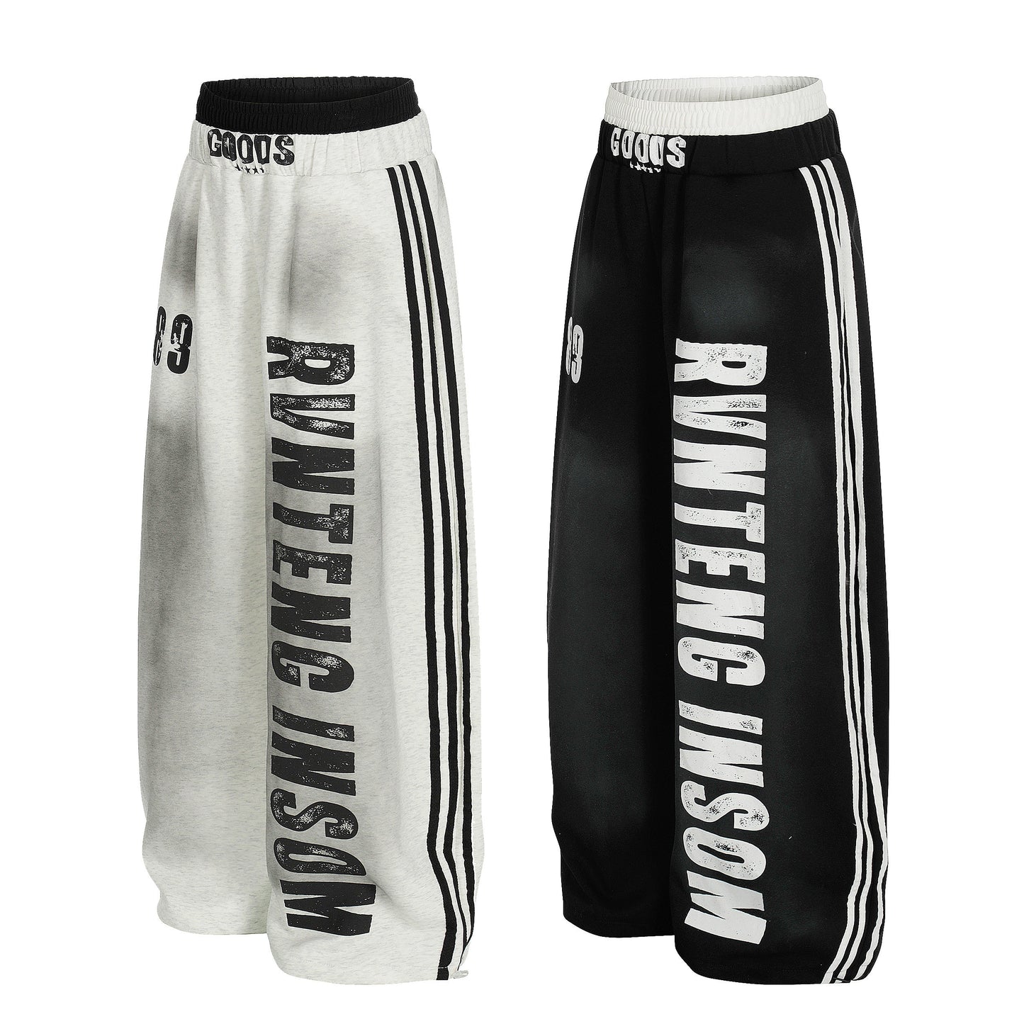 CapCabin Bold Letter Stripe Track Pants