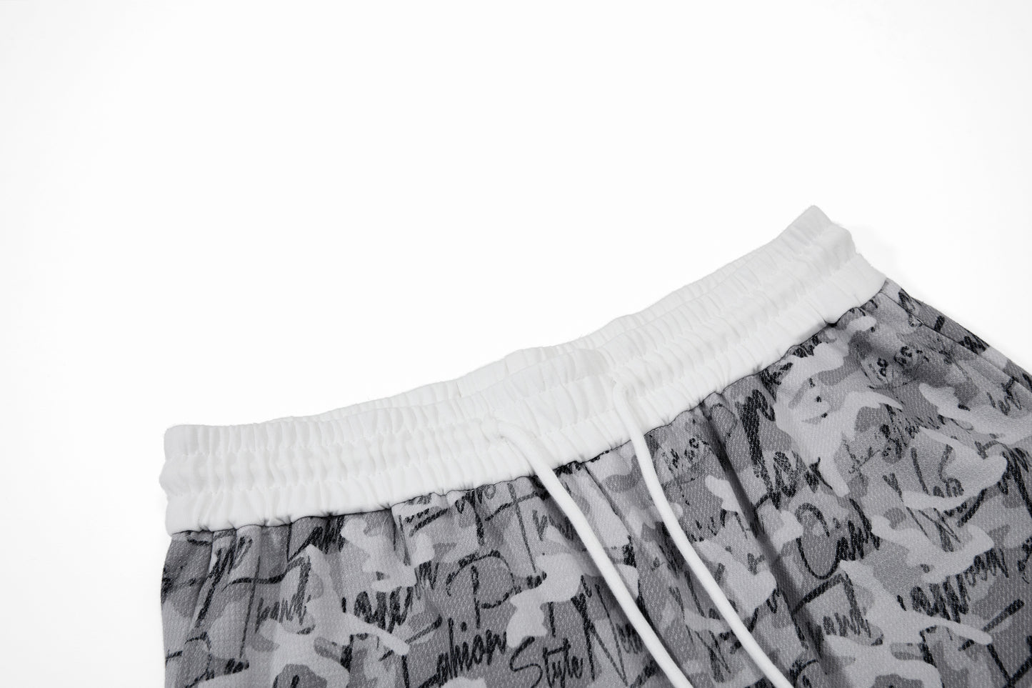 CapCabin Camo Script Wide-Leg Pants