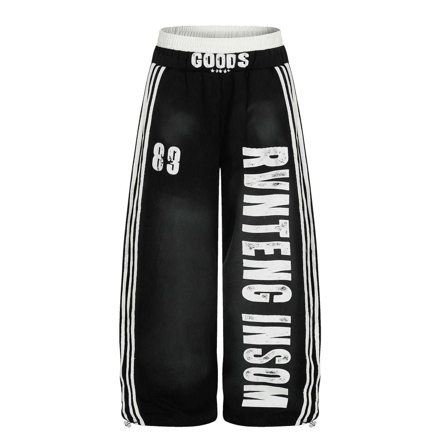 CapCabin Bold Letter Stripe Track Pants