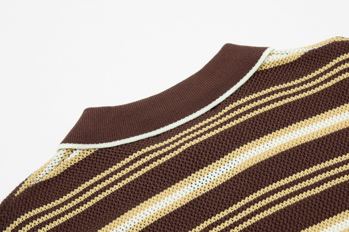 CapCabin “Retro Stripe Knit Polo”