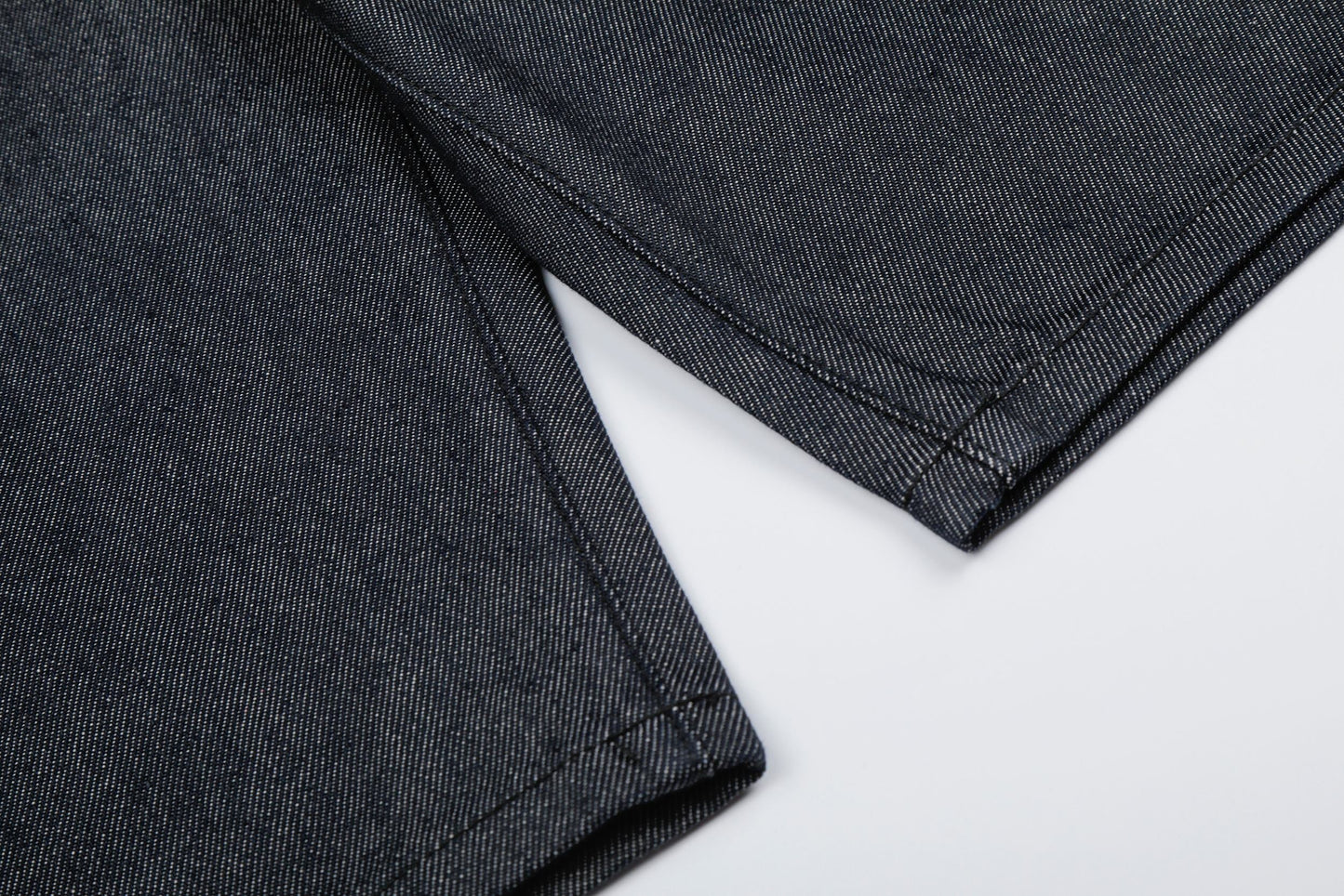CapCabin “Raw Button Denim Jorts”