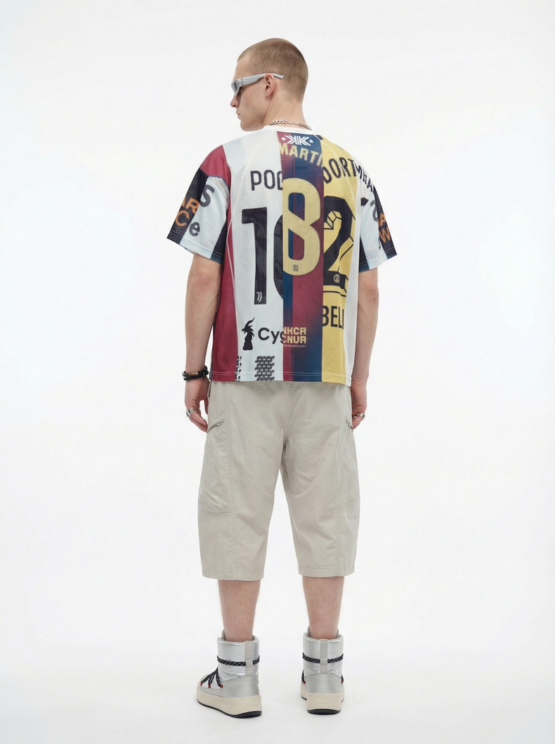 CapCabin Vintage Football Patchwork Jersey