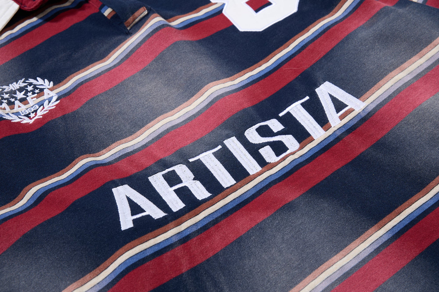 CapCabin Layered Stripe Polo Long-Sleeve
