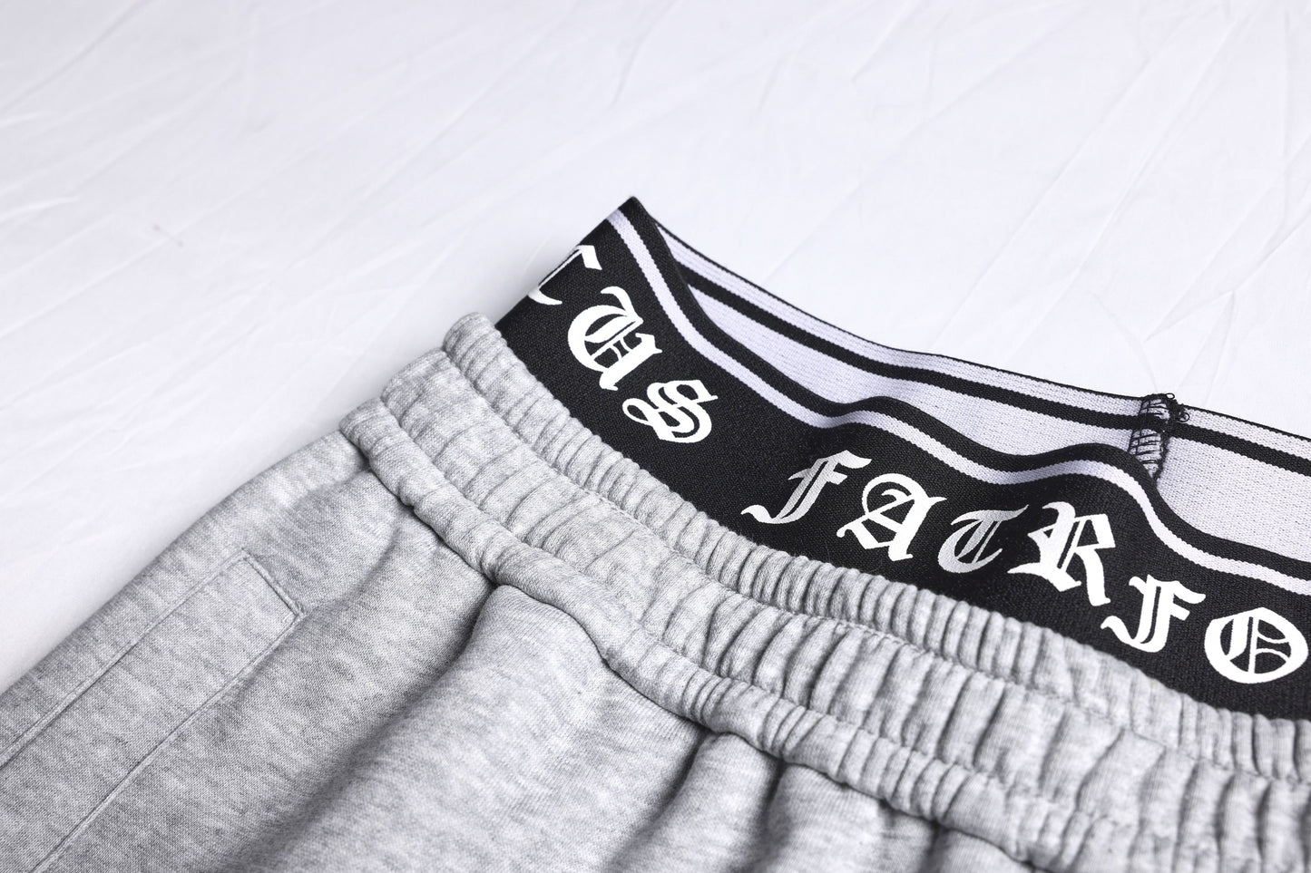 CapCabin Gothic Outline Wide-Leg Sweatpants
