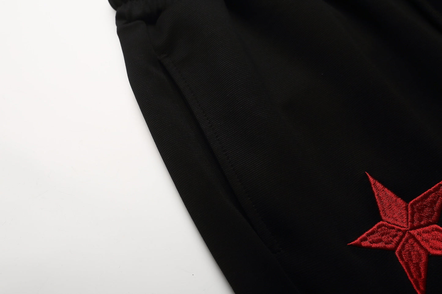CapCabin Star Embroidery Wide-Leg Sweatpants