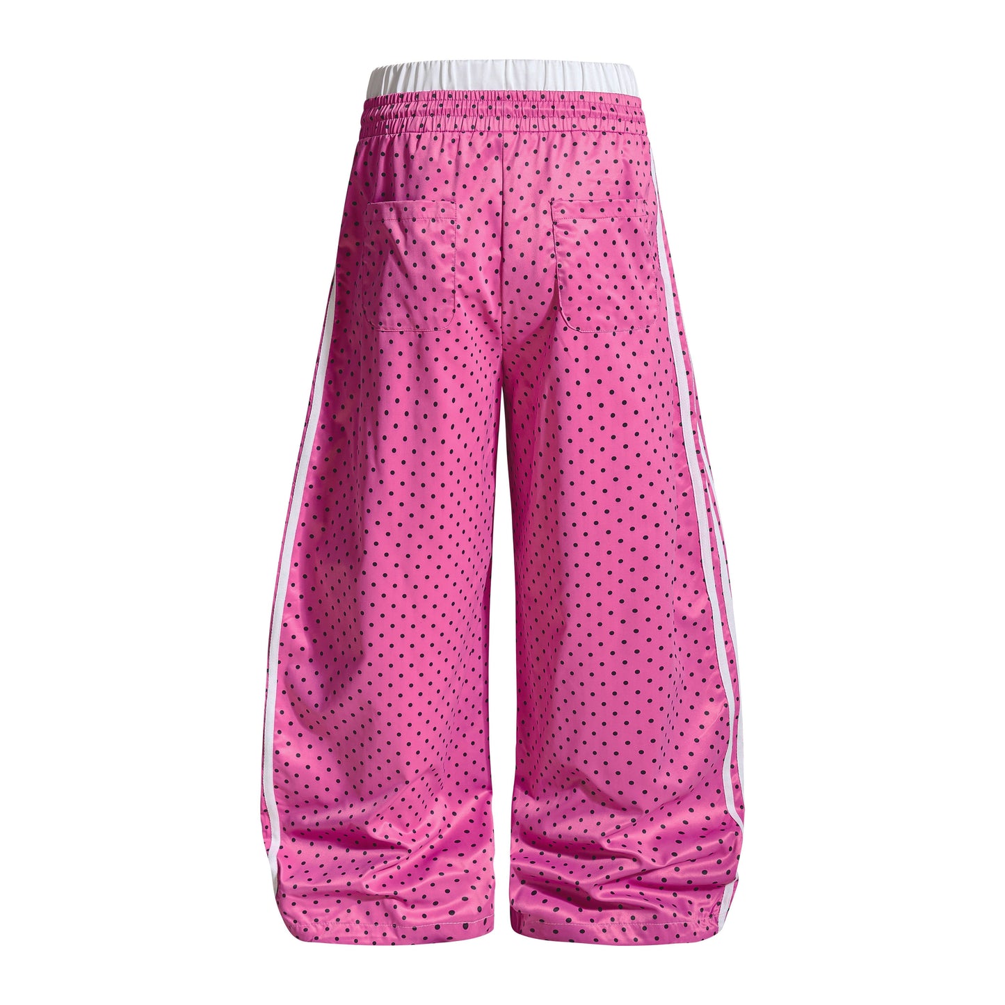 CapCabin Polka Stripe Wide-Leg Pants