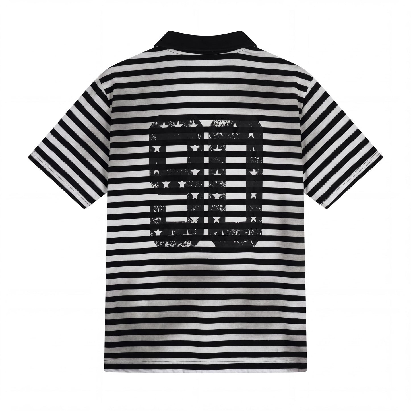 CapCabin “Stripe Crest Polo Tee”