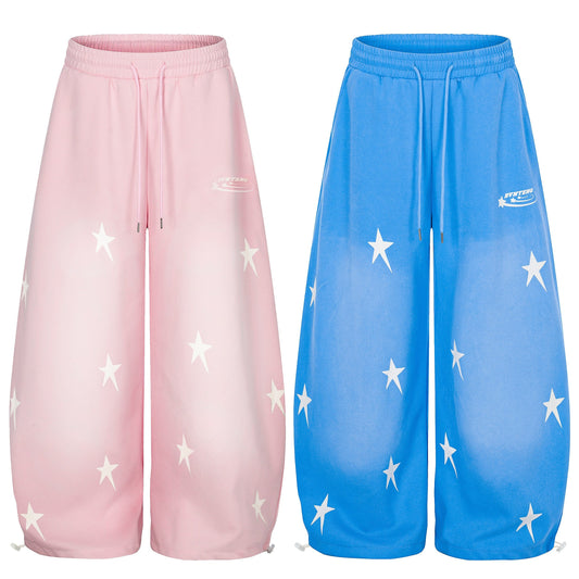 CapCabin Star Fade Wide-Leg Sweatpants