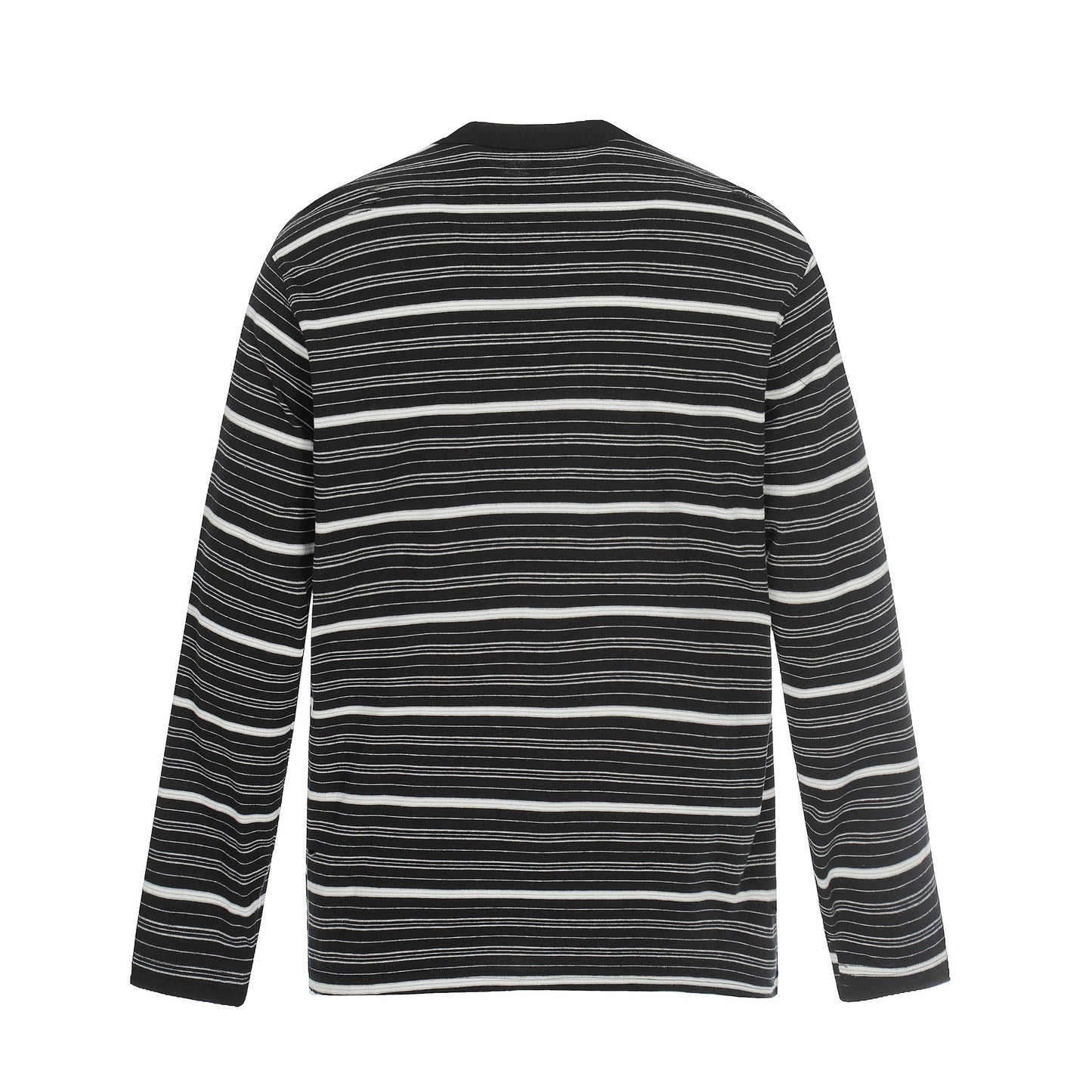 CapCabin Striped Henley Long Sleeve Tee
