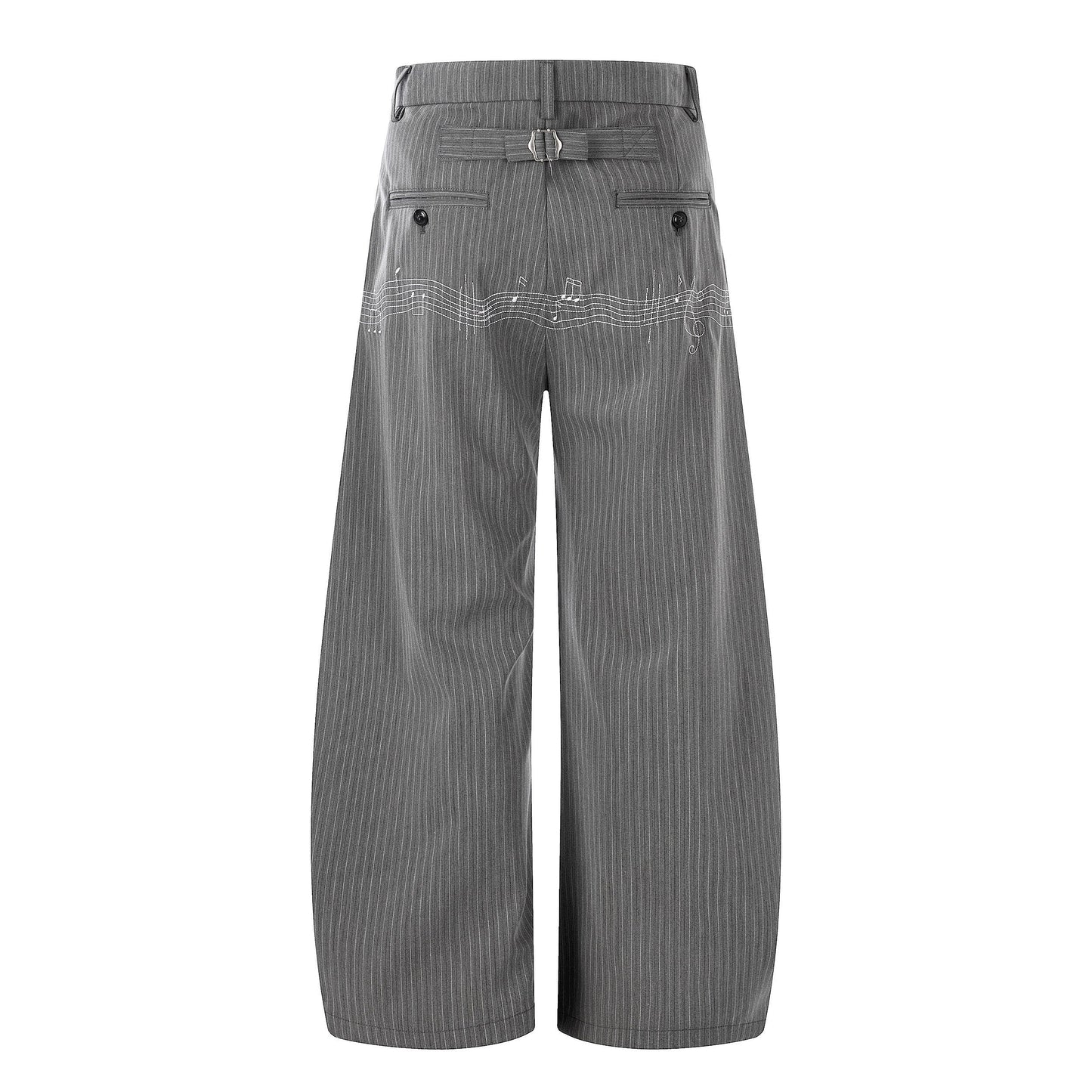 CapCabin “Pinstripe Symphony Wide-Leg Pants”